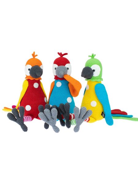 Crochet package parrot Paco
