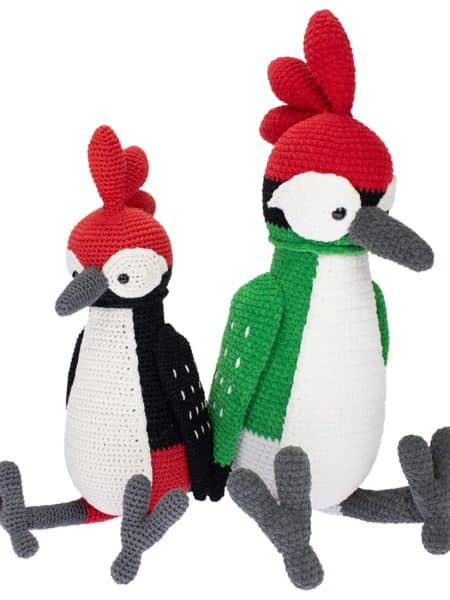 Crochet package Woodpecker Steef - velvet